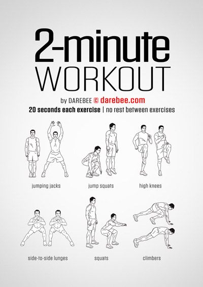Bodyweight workout sequence in a home setting